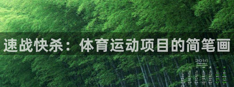 欧亿体育官方正版app娱乐首页网站大全：速战快杀：体育运动项